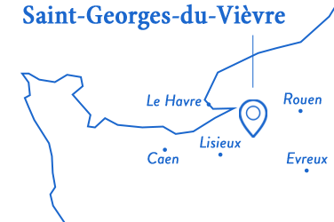 Carte Saint Georges du Vièvre